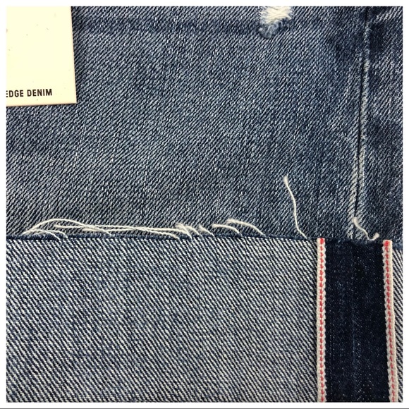 NWT Lucky Brand Selvedge Redline Cone Denim Vintage Straight Shorts Size 2/26 - Picture 7 of 7